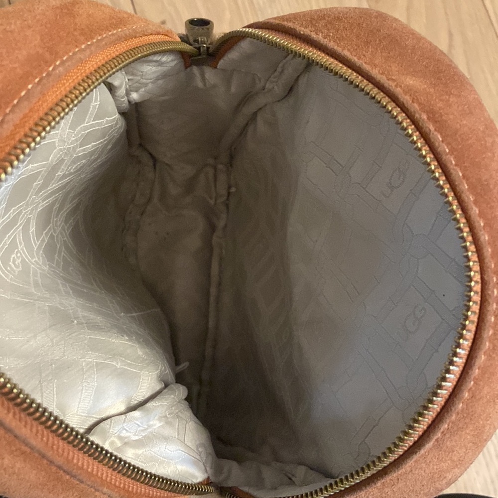 UGG Leopard Faux Fur Mini Backpack in Chestnut/Tan - Picture 6 of 6